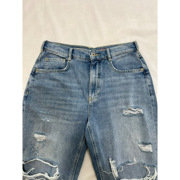 Anthropologie Pilcro Vintage Crop Mid-Rise Straight Jeans Size 27 - Picture 8 of 12